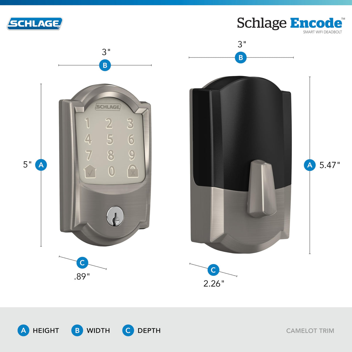 Schlage Home app control for iOS and Android devices.