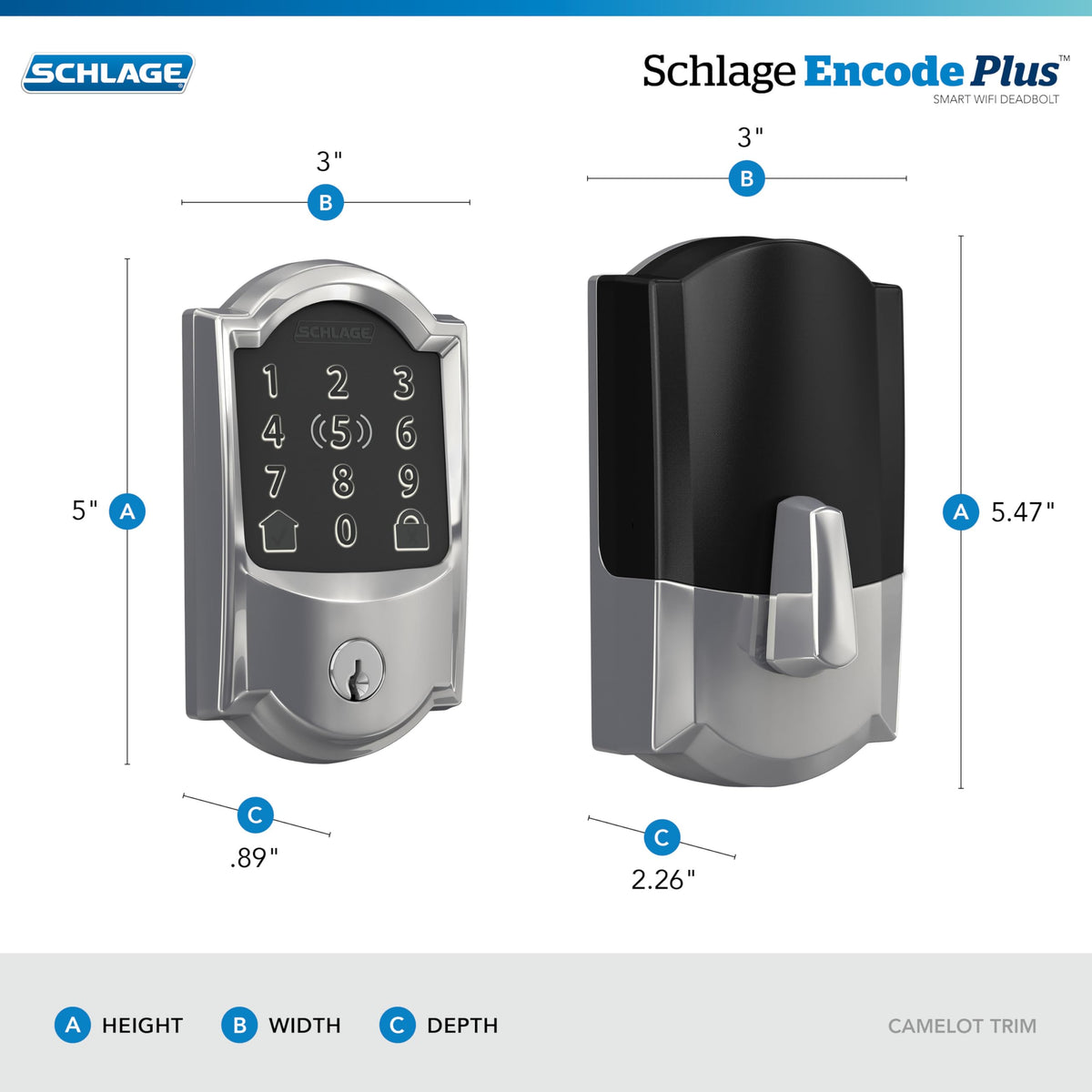 Schlage Encode Plus built-in WiFi setup showing remote control from anywhere.