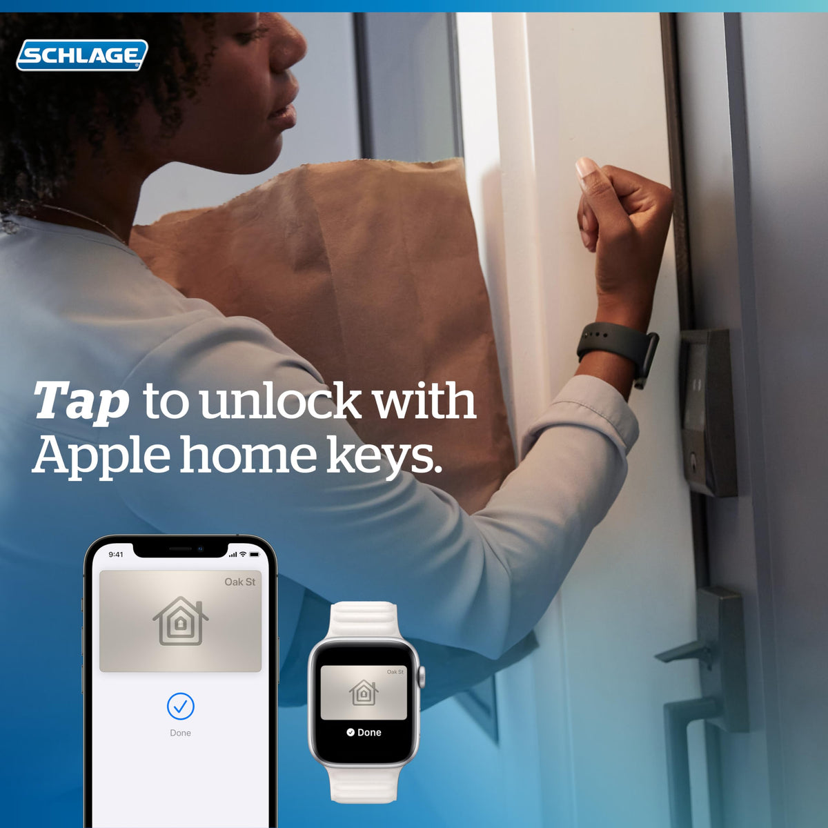 Schlage Encode Plus HomeKit integration for iPhone and Apple Watch
