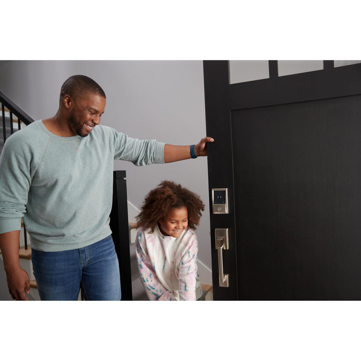 Schlage Encode Plus Snap-n-Stay design helps during installation.