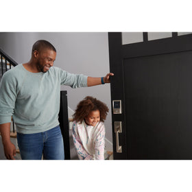 Schlage Encode Plus Snap-n-Stay design helps during installation.