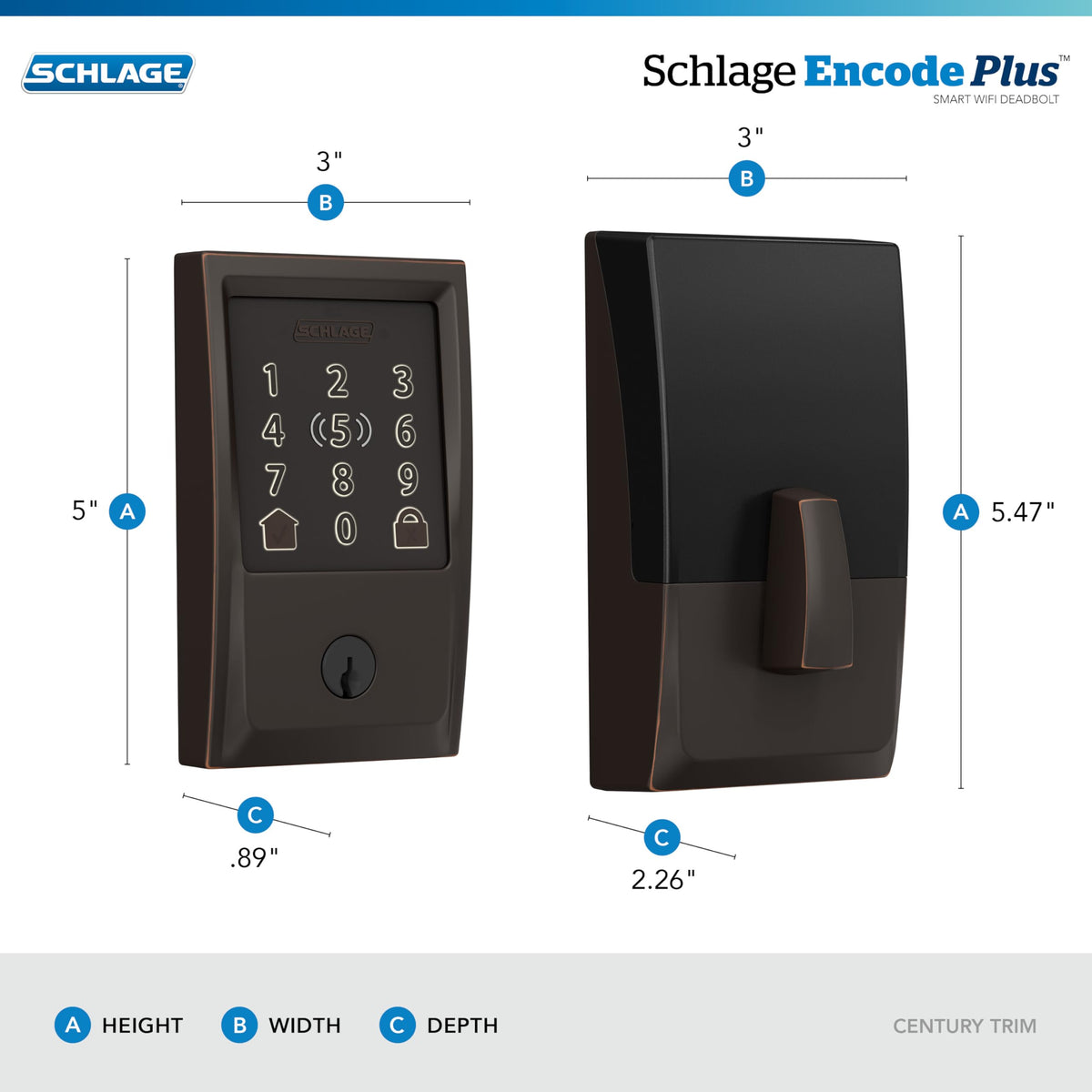 Schlage Encode Plus tap to unlock with Apple devices for easy access.
