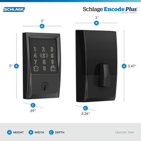 Schlage Encode Plus supports Alexa and Google Assistant for hands-free entry.