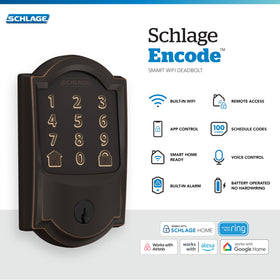 Schlage Encode app control shows lock status and lets you manage codes on the go.