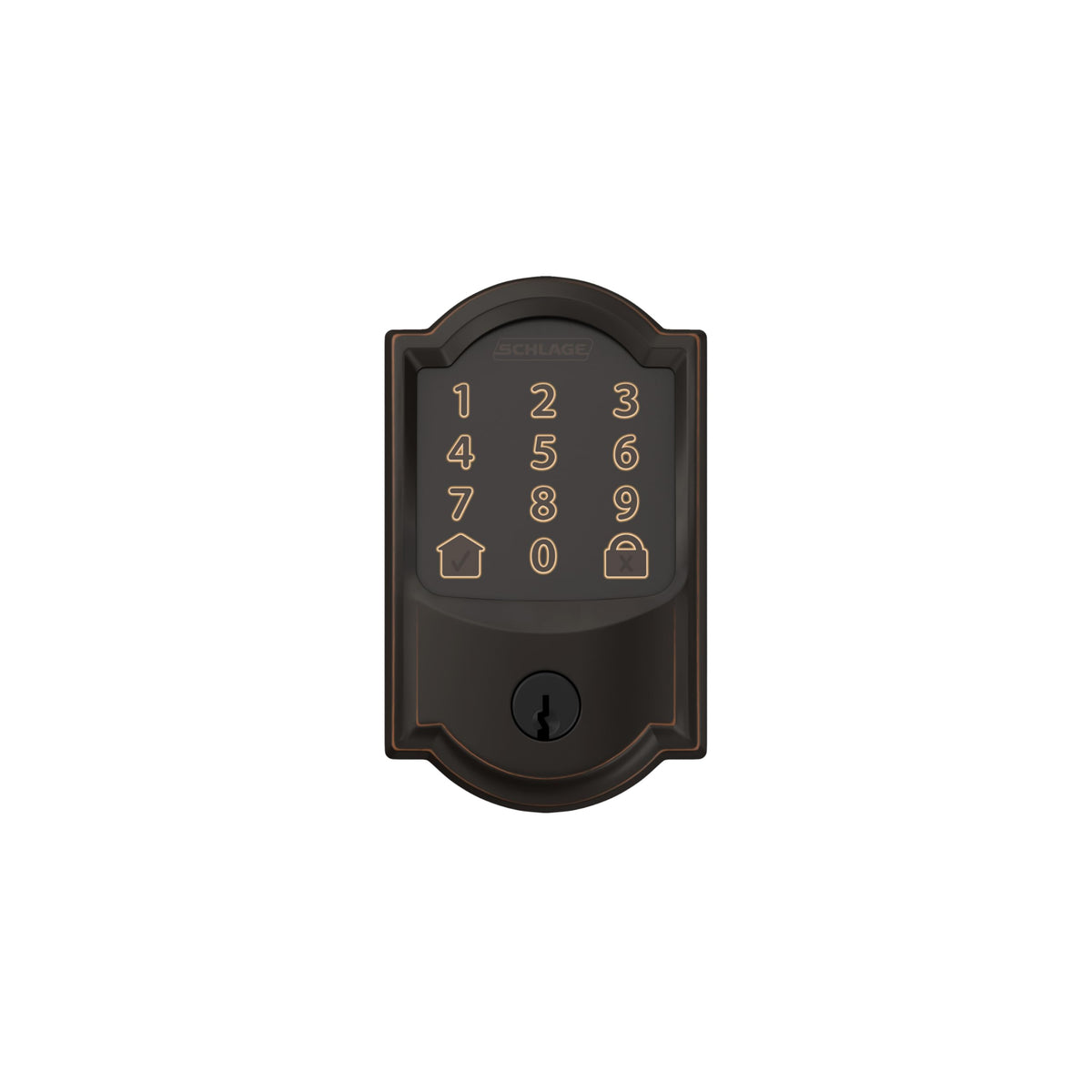 Schlage Encode includes physical backup key for added assurance.