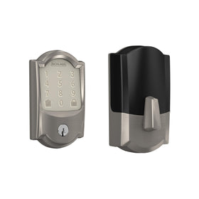Schlage Encode smart WiFi deadbolt with touchscreen keypad enables secure keyless entry.
