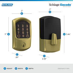 Schlage Encode supports voice control with Alexa and Google Assistant for hands‑free access.