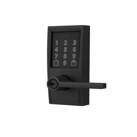 Phone displaying Schlage Home app controlling the lock remotely.