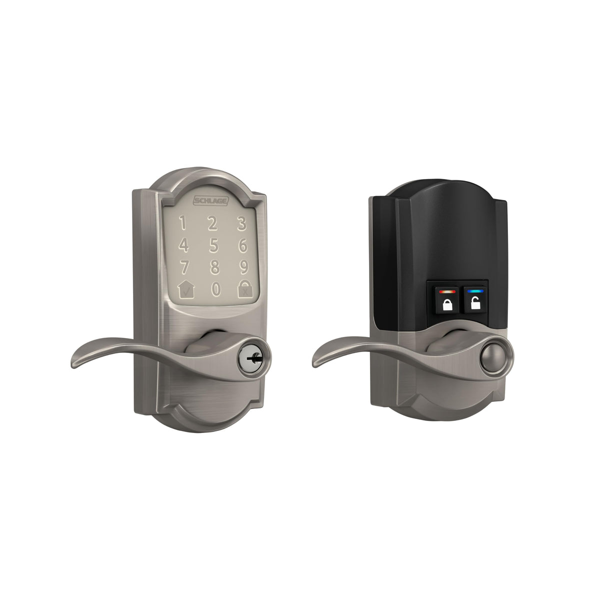Schlage Encode smart WiFi lever packaging and components enabling quick setup