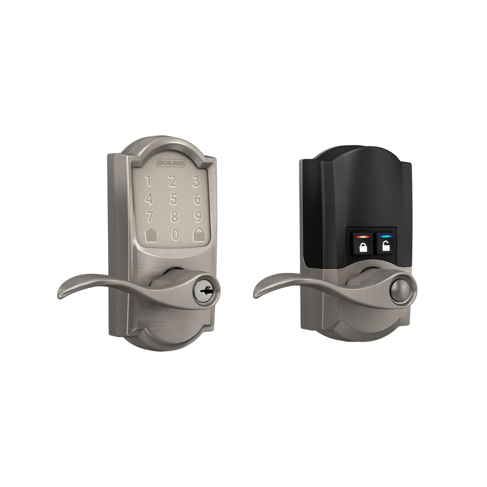 Schlage Encode smart WiFi lever packaging and components enabling quick setup