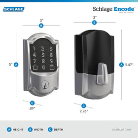 Schlage Encode app control on screen enables remote locking from anywhere