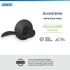 Schlage F10 ACC 622 premium metal construction for daily use