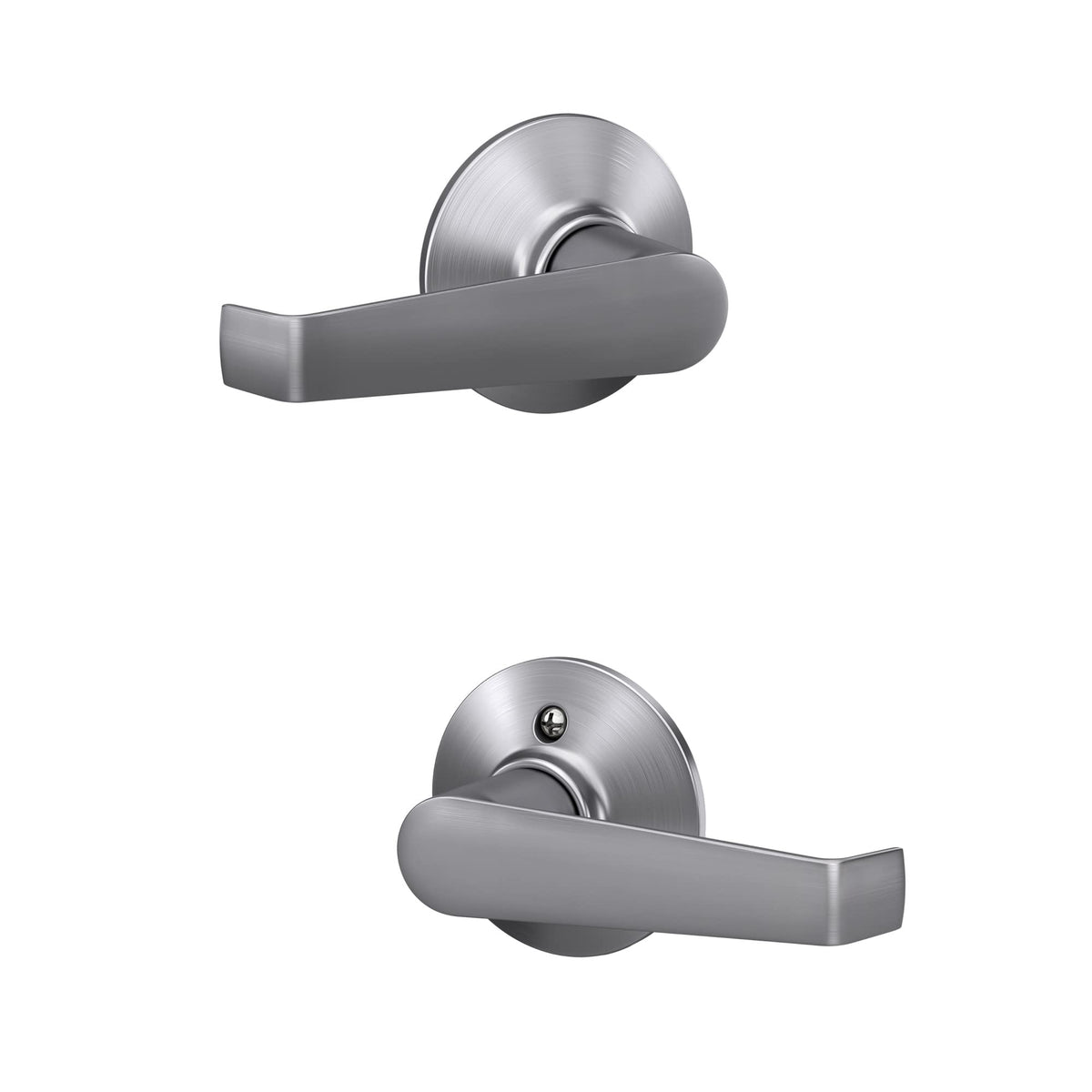 Schlage F10 CSV ELA 626 latch supports 2-3/8 and 2-3/4 backsets for installation flexibility