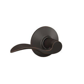 Schlage F10 V ACC 716 accent lever in aged bronze for elegant interior doors.
