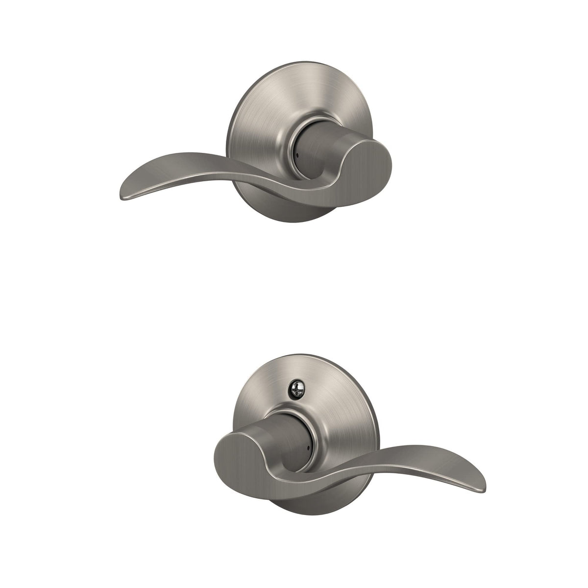 Schlage latch and backset compatibility for 2-3/8 and 2-3/4 backsets