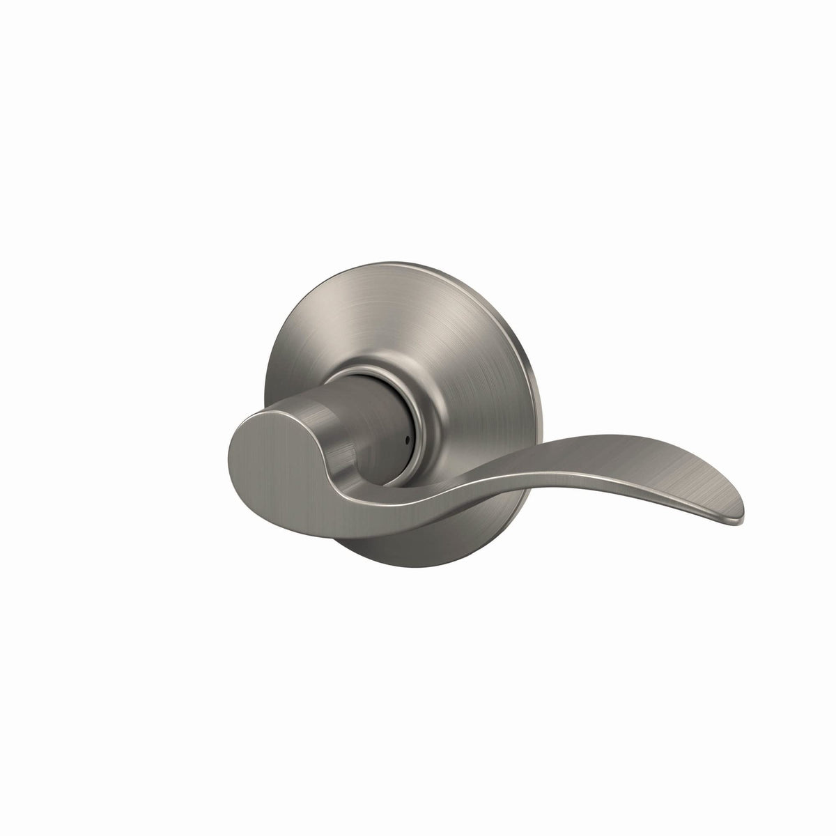 Schlage F10 V ACC 619 lever demonstrates door thickness compatibility