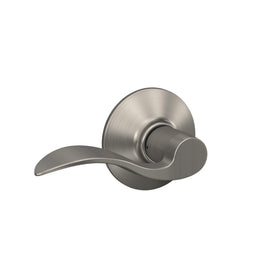 Schlage F10 V ACC 619 accent lever on hall closet door for easy entry
