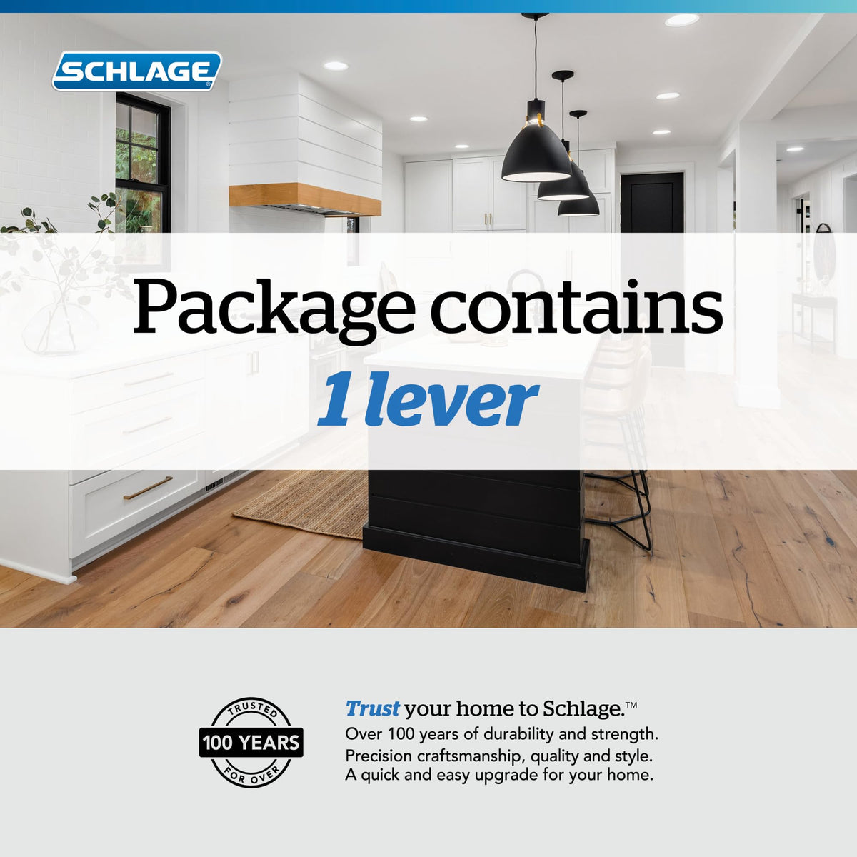 Satin nickel finish complements modern interiors