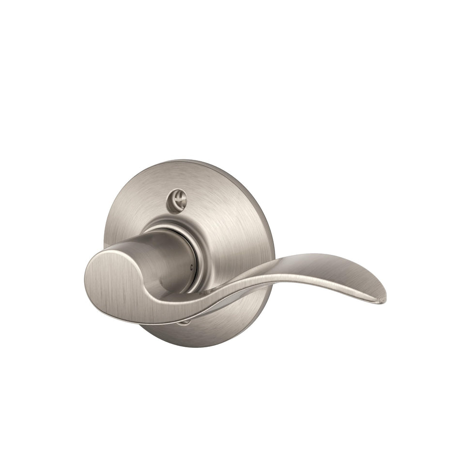 Schlage F170 ACC 619 RH dummy lever satin nickel decorative hardware for inactive doors