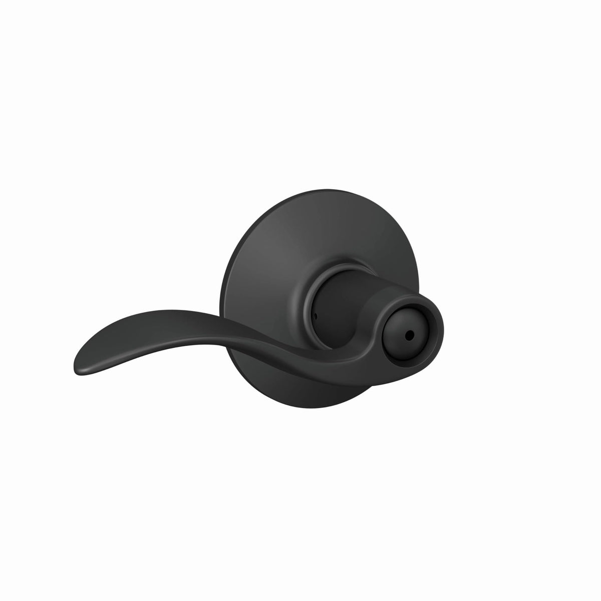Schlage F40 ACC 622 privacy lever on a door for bedroom or bathroom use.