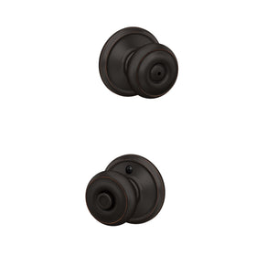 Schlage F40 GEO 716 Georgian door knob with privacy lock for bedroom or bath