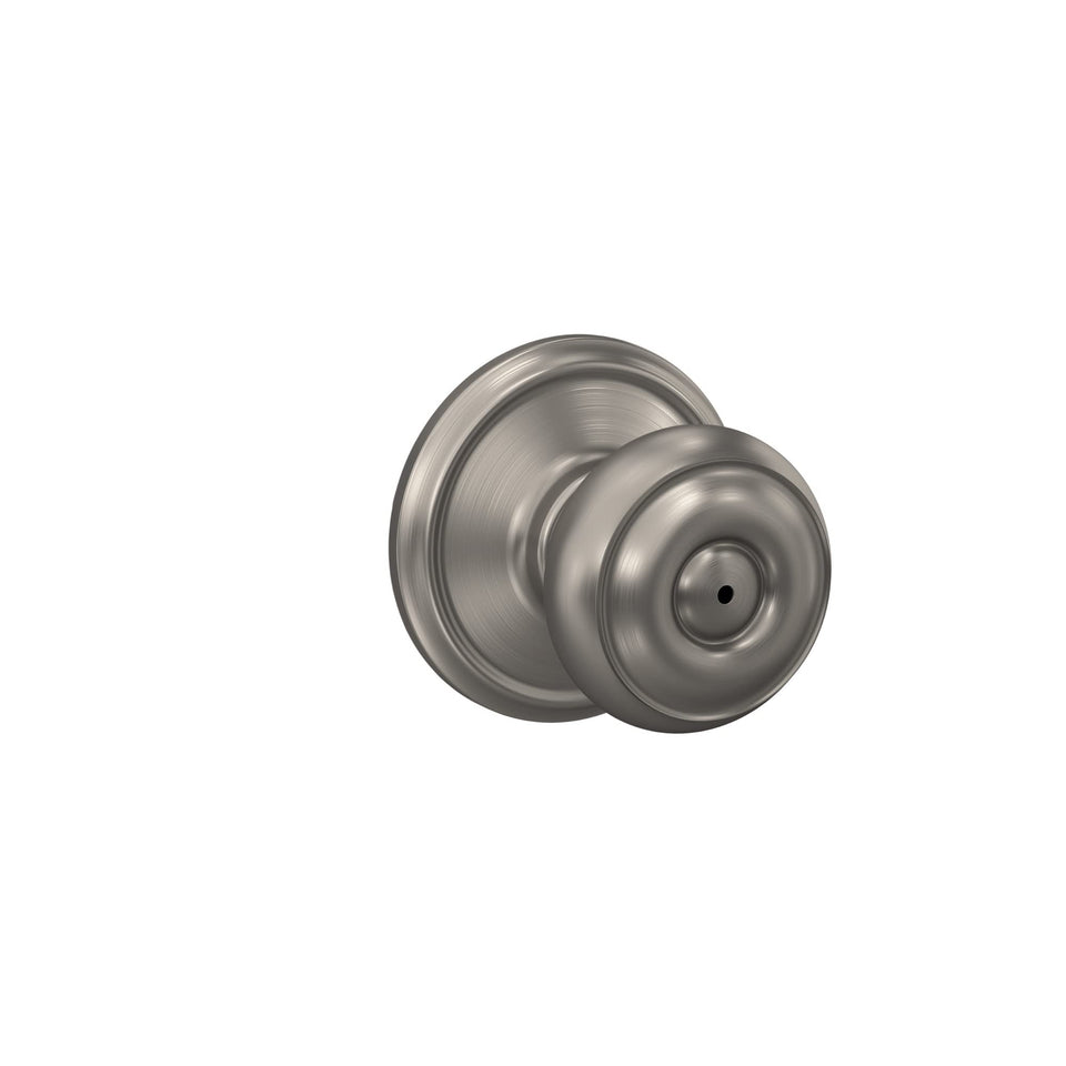 Schlage F40 GEO Georgian door knob satin nickel for durable interior privacy