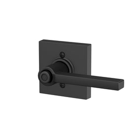 Schlage Latitude lever installation-ready with 1-3/8 to 1-3/4 inch doors.