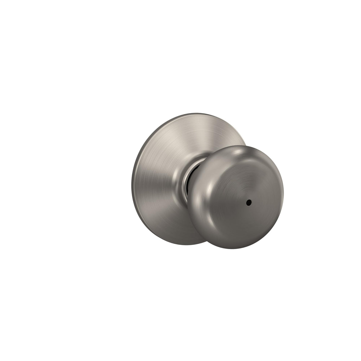 Schlage privacy knob with self-aligning holes for easy installation