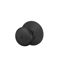 Compact knob design suited for bedroom and bathroom privacy needs.