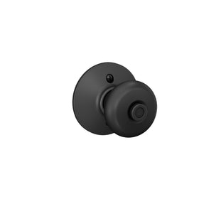 Schlage F40 Plymouth privacy function shown; inside unlocks for emergencies.