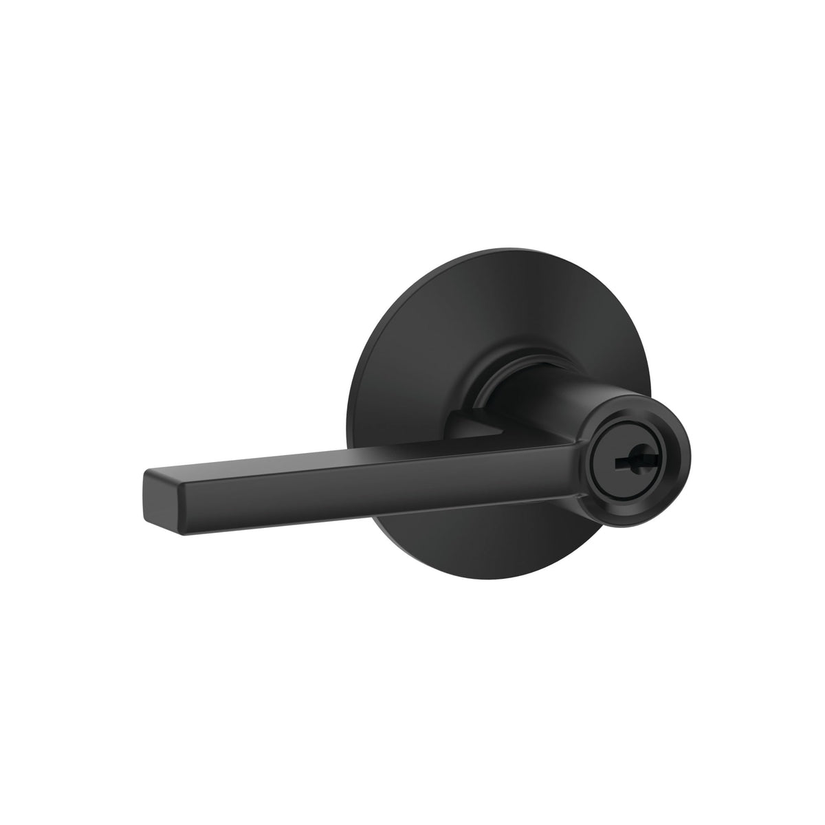Schlage F51 V LAT 622 Latitude keyed-entry close-up on the cylinder