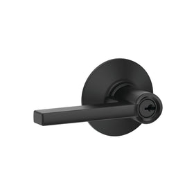 Schlage F51 V LAT 622 Latitude keyed-entry close-up on the cylinder