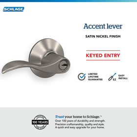 Schlage F51A 619 fits door thickness 1-3/8 to 1-3/4 inches