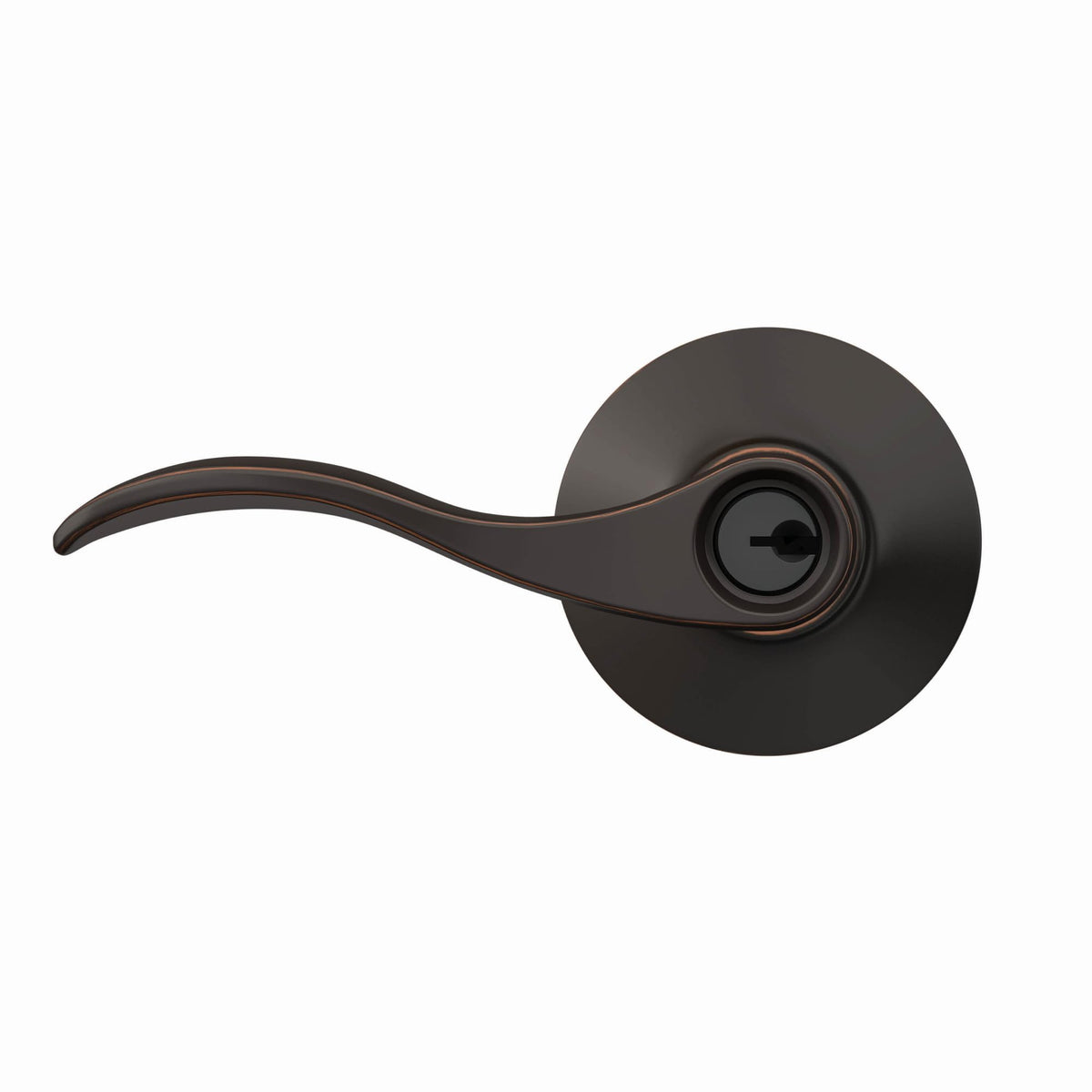 Schlage F51A ACC 716 fits doors 1-3/8 to 1-3/4 inches thick.