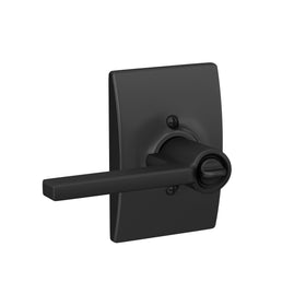 Schlage F51A Latitude installation is quick with self-aligning holes and screwdriver-only setup.