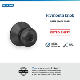 Universal latch from Schlage Plymouth fits common backsets