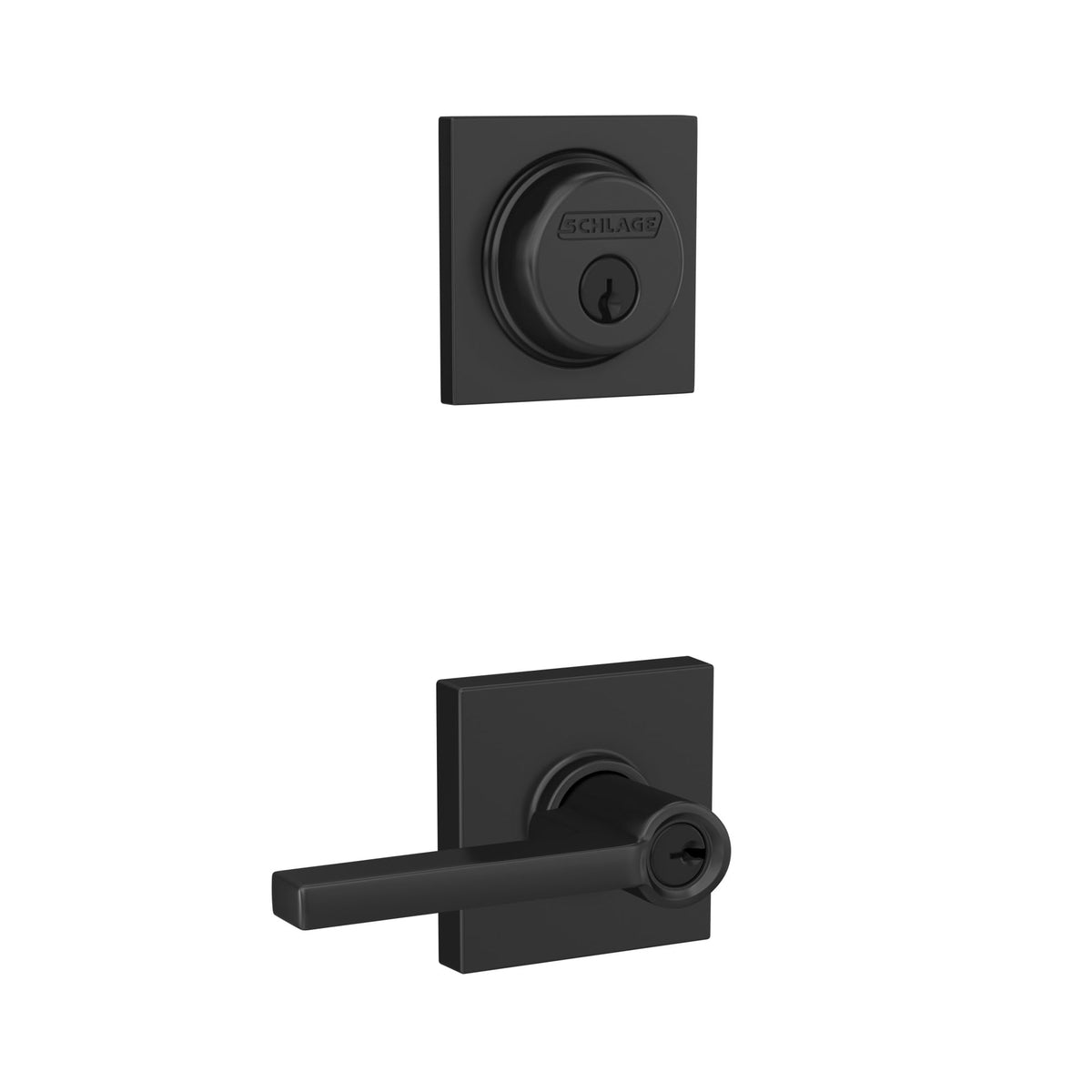 Schlage FB55N G LAT 622 COL exterior deadbolt with key access