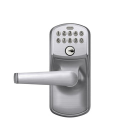 Schlage FE595CS ready-to-install packaging for quick setup in under 30 minutes.
