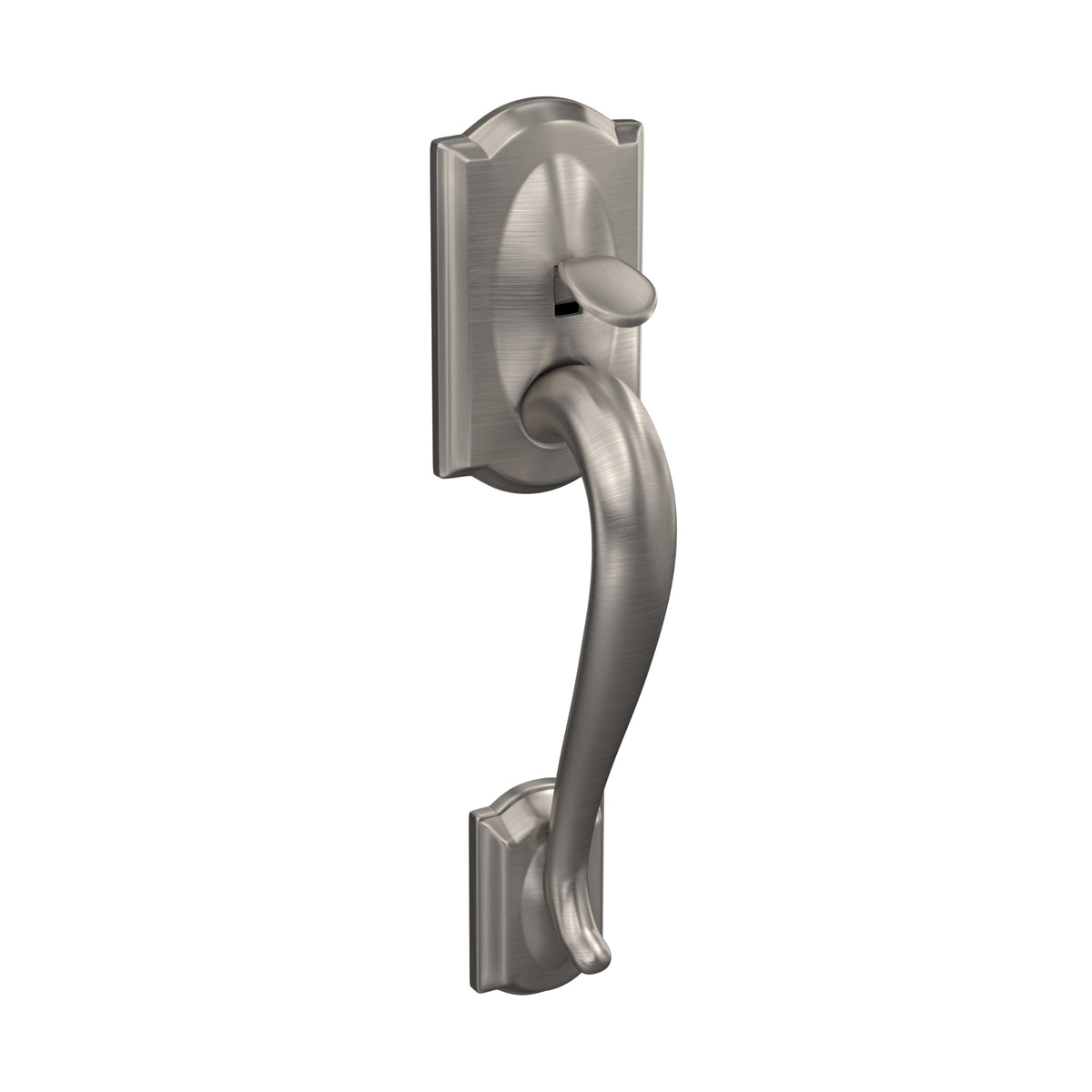 Georgian knob close-up in satin nickel showing premium detailing