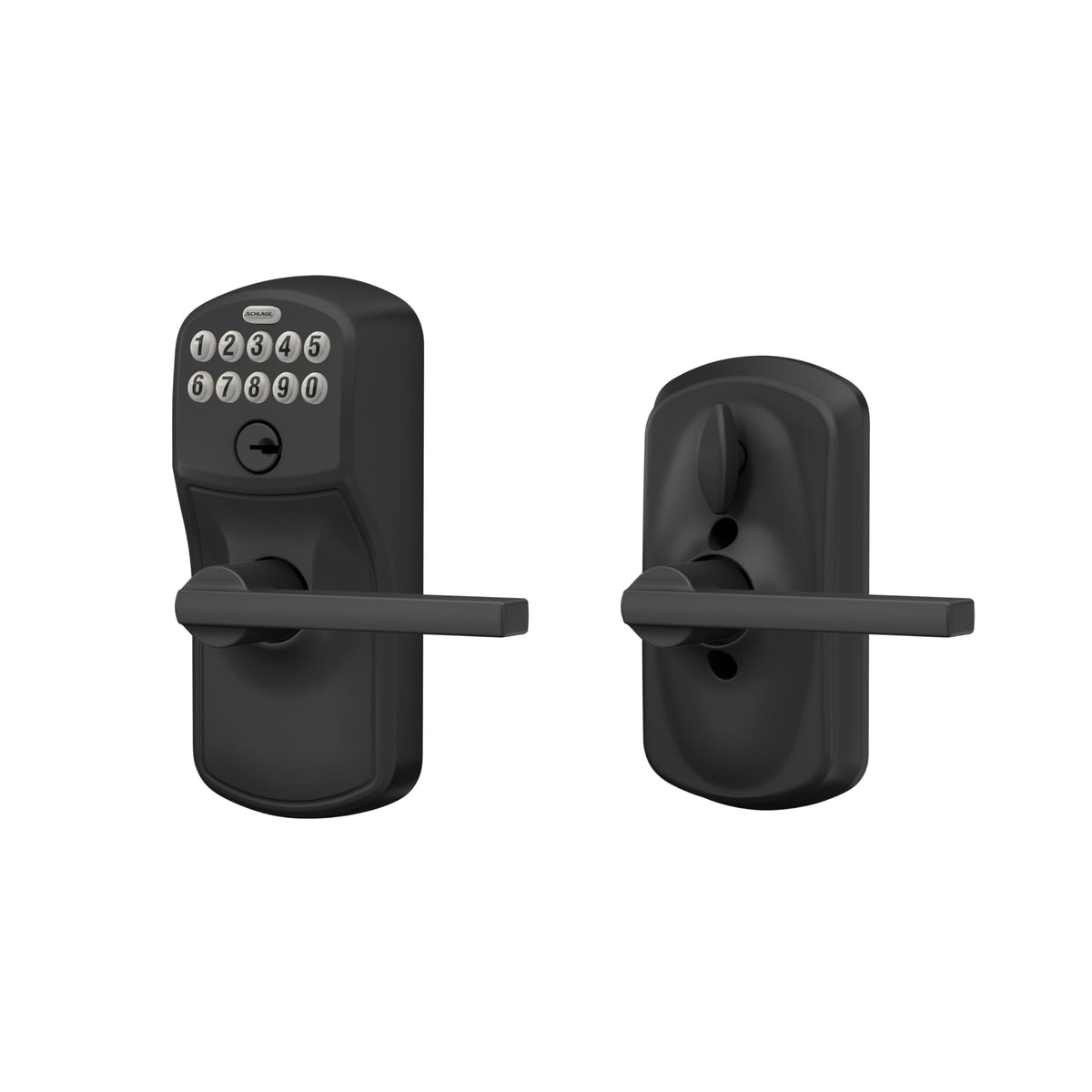 Schlage Plymouth Grade 2 durability supports residential and light commercial door use.