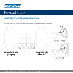Schlage Plymouth durable escutcheon in aged bronze finish