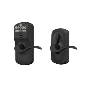 Schlage Plymouth high quality metal construction showcasing trusted residential security.