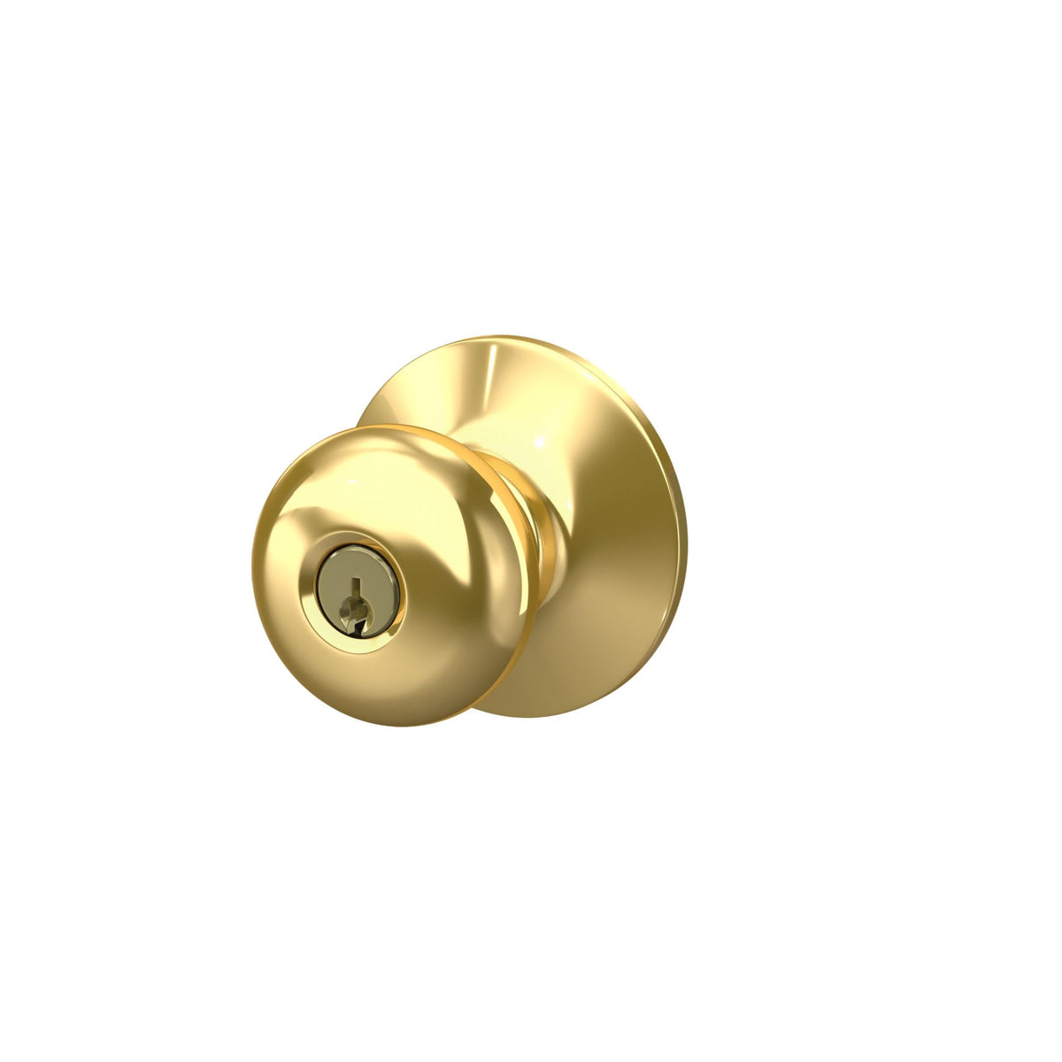 Schlage Plymouth packaging includes two keys and hardware.
