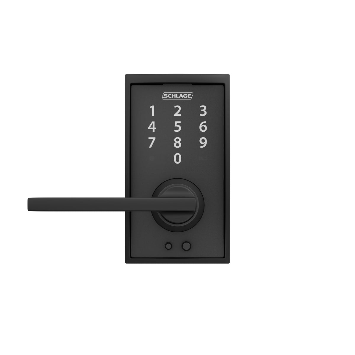 Schlage Touch Century cylinder-free design removes keyway vulnerabilities.