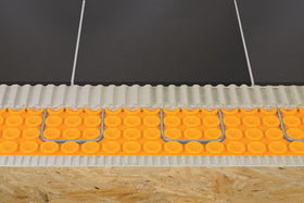 Schluter Ditra-Heat cross section shows column like load support for stable floors