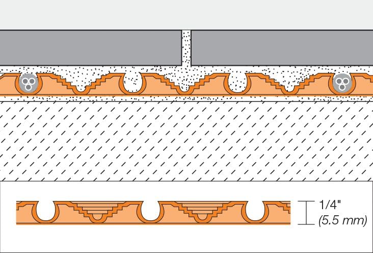 Schluter Ditra-Heat 134.5 square foot roll ready for larger areas