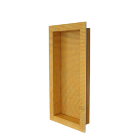 Schluter KERDI-BOARD-SN shower niche front view, waterproof and ready to tile