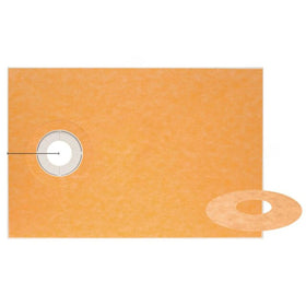 Schluter Kerdi tray: off-center drain enables flexible layouts and tile-ready preparation.