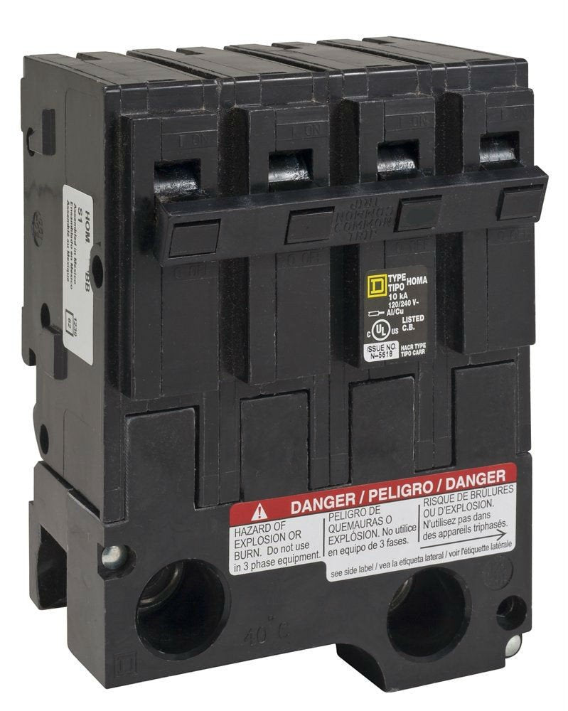 Schneider Electric HOM2200BB miniature circuit breaker protects circuits reliably.