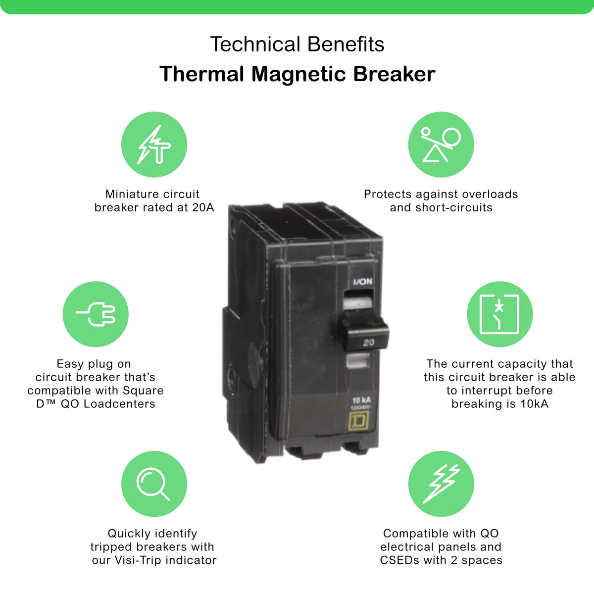 Schneider Electric QO220CP plug-on neutral design enables fast installation.
